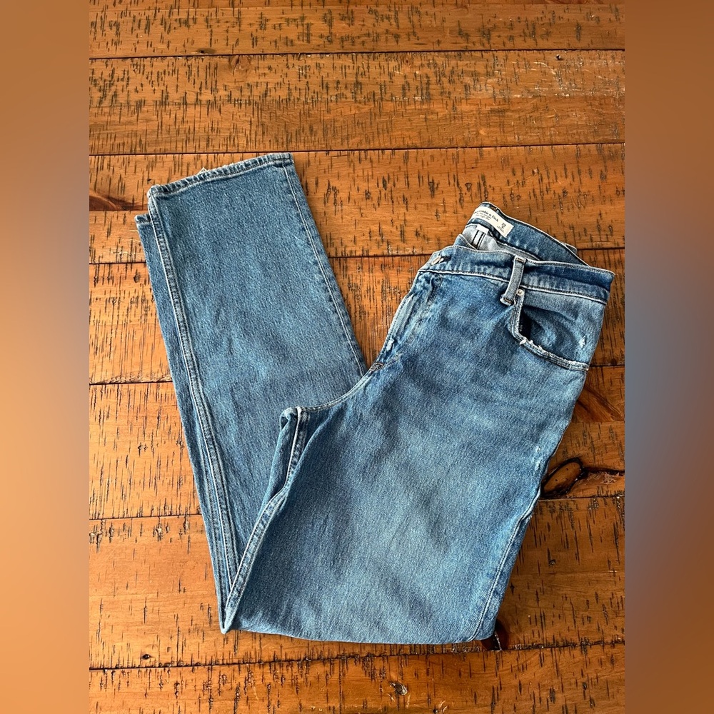 Abercrombie curve love 90s slim straight ultra high rise
